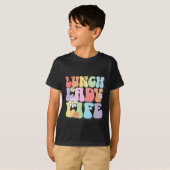 Hugs Amp; High Fives Lunch Lady Vibes School Appre T-shirt (Voorkant volledig)