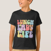 Hugs Amp; High Fives Lunch Lady Vibes School Appre T-shirt (Voorkant)