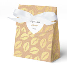 Hugs and Kisses Cardboard Birthday Wedding Favor