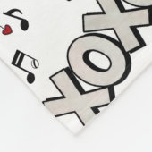 Hugs and Kisses Fleece Blanket Deken (Hoek)