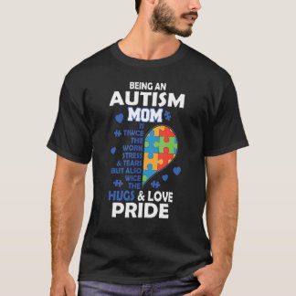 Hugs and Love Pride Autism Awareness Mam T-shirt
