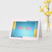 Hugs Birthday Kaart (Gele Bloem)