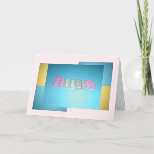 Hugs Birthday Kaart (Voorkant)