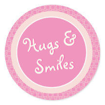 Hugs- en glimlach-Stickers