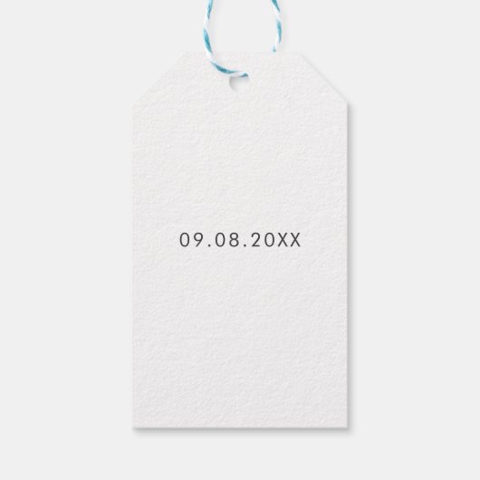 Hugs en Kiss van onze kleine Miss, Baby shower Cadeaulabel (Achterkant)