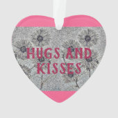 Hugs en Kisses Acrylsiermiddel Ornament (achterkant)