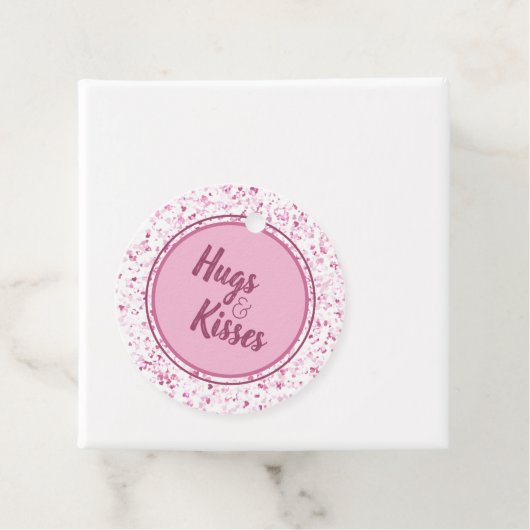 Hugs en Kisses Bedankjes Labels (In situ)