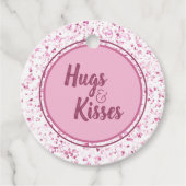 Hugs en Kisses Bedankjes Labels (Voorkant)