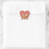 Hugs en Kisses Beren Ronde Sticker (Tas)