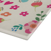 Hugs en Kisses - Bloemen en hart Snijplank (Hoek)