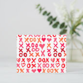 Hugs en Kisses Briefkaart (Staand voorkant)