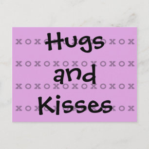 Hugs en Kisses Briefkaart