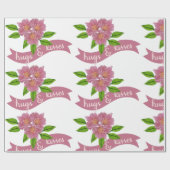 Hugs- en kisses-cadeaupapier cadeaupapier (Vlak)