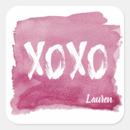 Hugs en Kisses | Gepersonaliseerde Sticker