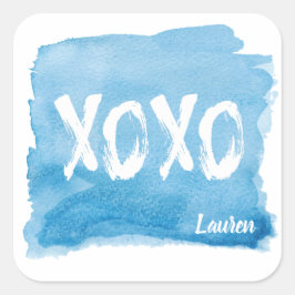 Hugs en Kisses | Gepersonaliseerde Sticker