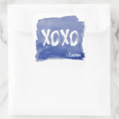 Hugs en Kisses | Gepersonaliseerde Sticker (Tas)