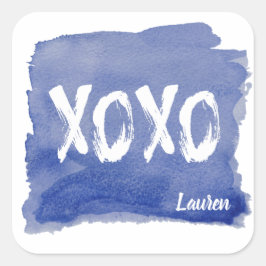 Hugs en Kisses | Gepersonaliseerde Sticker