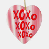 Hugs en Kisses Keramisch Ornament (Rechts)
