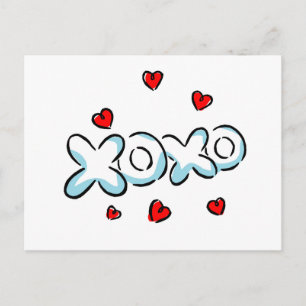 Hugs en Kisses Merchandise Briefkaart