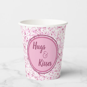 Hugs en Kisses Papieren Bekers