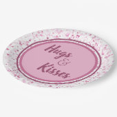Hugs en Kisses Papieren Bordje (Gekanteld)