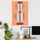 Hugs en Kisses Poster (Thuiskantoor)