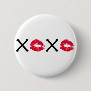 Hugs en Kisses Ronde Button 5,7 Cm