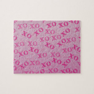 Hugs en Kisses roze XO XO Legpuzzel