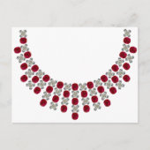Hugs en Kisses Ruby Ketting Briefkaart (Voorkant)