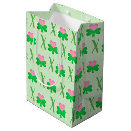 Hugs en Kisses Shamrock and Heart Gift Bag Medium Cadeauzakje