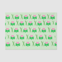 Hugs en Kisses Shamrock- en Heart Tissue Paper