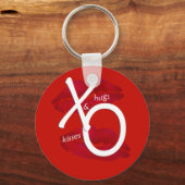Hugs en Kisses Sleutelhanger (Voorkant)