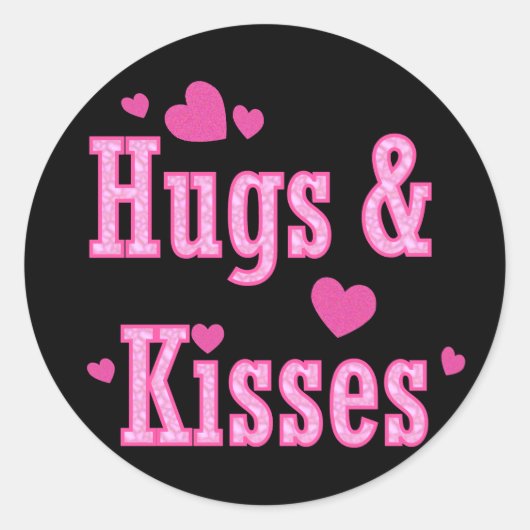 Hugs en Kisses Stickers (Voorkant)