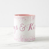 Hugs en Kisses Tweekleurige Koffiemok (Center)