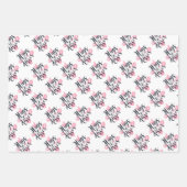 Hugs en Kisses Typografie Inpakpapier Vel (Voorkant 3)