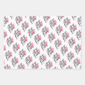 Hugs en Kisses Typografie Inpakpapier Vel (Voorkant 2)