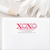 Hugs en Kisses Valentijnsdag Etiket (Insitu)