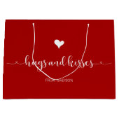 Hugs en Kisses Valentijnsdag Groot Cadeauzakje (Voorkant)