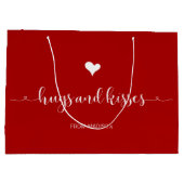Hugs en Kisses Valentijnsdag Groot Cadeauzakje (Achterkant)