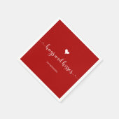 Hugs en Kisses Valentijnsdag Paper Napkins Servet (Hoek)