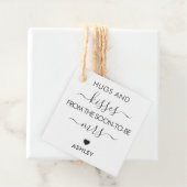 Hugs en Kisses van de snelste om Mrs. Label te wor (In situ)