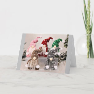 **HUGS EN KLEINE STOFFEN** FEESTDAGEN KAART