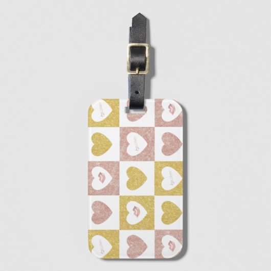 Hugs en kussen bagagelabel (Voorkant (verticaal))