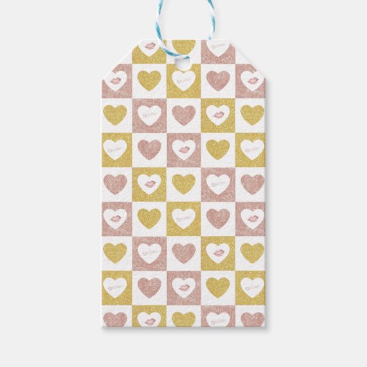 Hugs en kussen cadeaulabel (Voorkant)