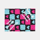 Hugs en kussen fleece deken (Voorkant (Horizontaal))