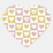 Hugs en kussen hart sticker (Voorkant)