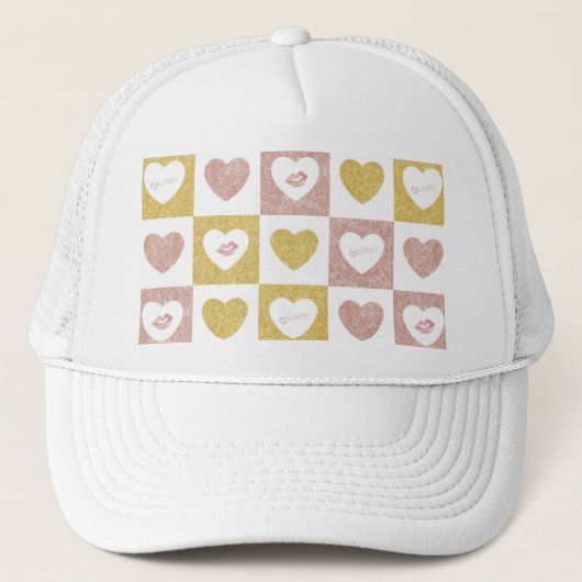 Hugs en kussen trucker pet (Voorkant)