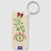 Hugs en mistletoe-toetsen sleutelhanger (Achterkant)