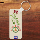 Hugs en mistletoe-toetsen sleutelhanger (Achterkant)