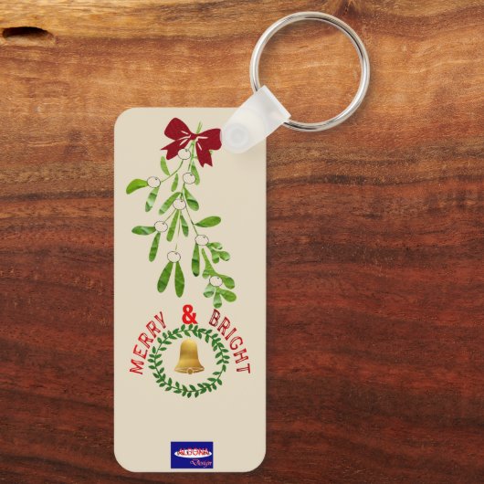 Hugs en mistletoe-toetsen sleutelhanger (Achterkant)